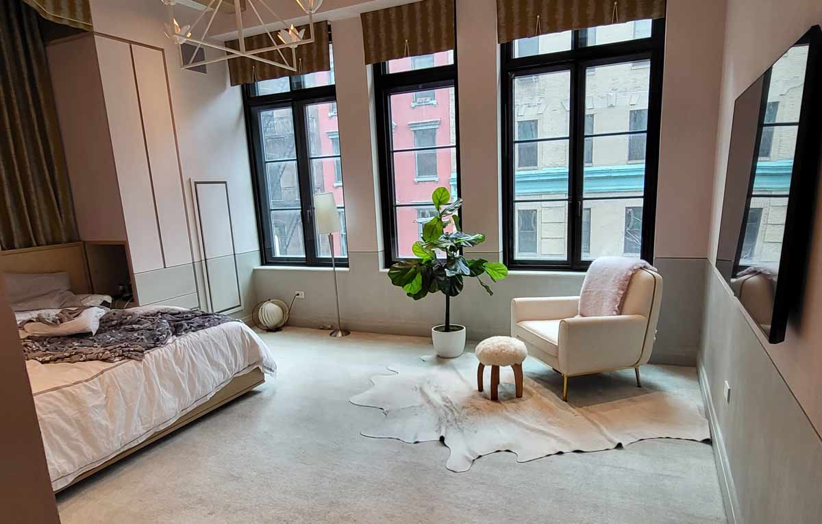 A tidy living room with pristine carpets, demonstrating successful removal of pet stains and odors, creating a pleasant environment.